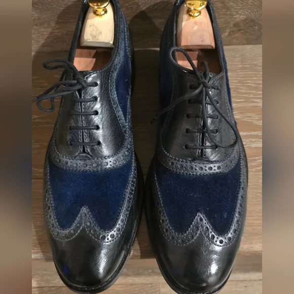 Cole Haan Black and Navy Oxfords - Picture 2 of 7